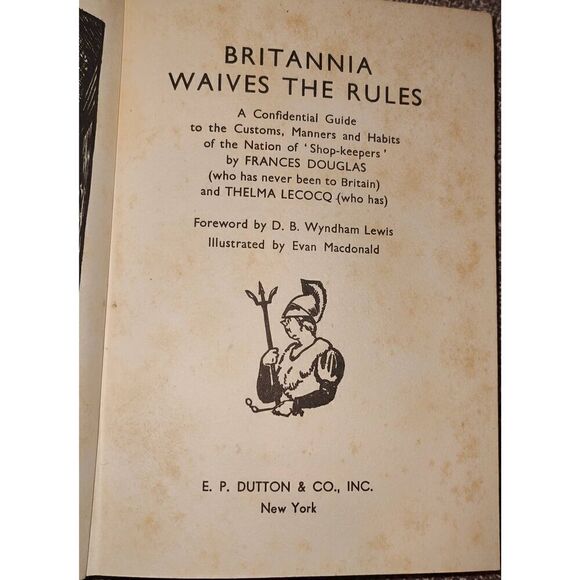 Britannia Waives the Rules, Confidential Guide to Customs, Manners & Habits 1934 - Picture 7 of 13